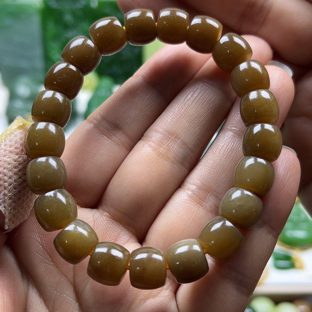 和田玉手串卡10未镶嵌