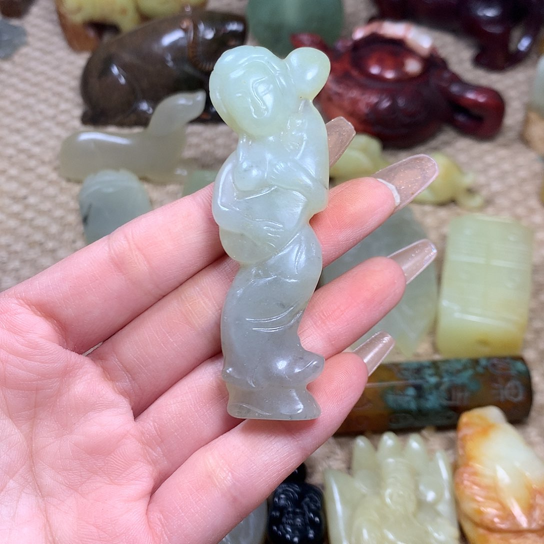 白玉菩提吊坠挂件