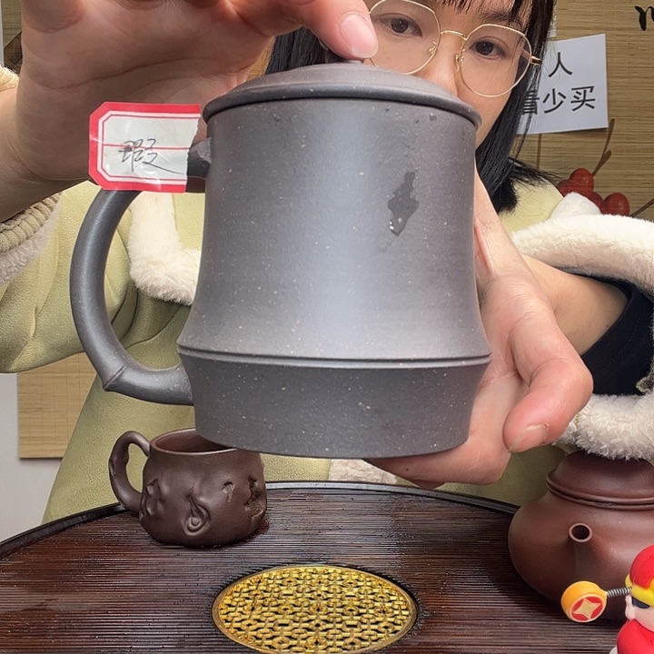 紫砂茶杯原矿紫砂杯