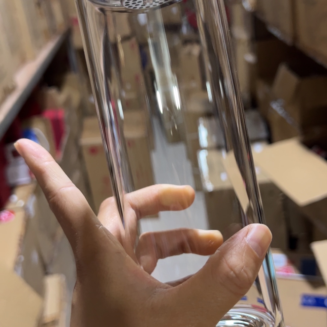 玻璃杯6506506089蓝色单层烫手玻璃杯650ml