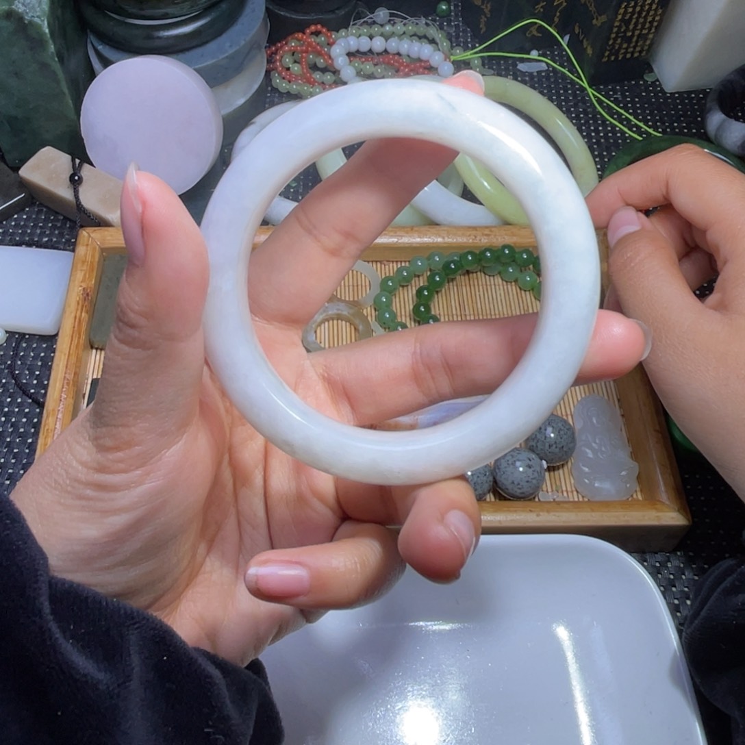未镶嵌和田玉珠宝半成品微瑕15