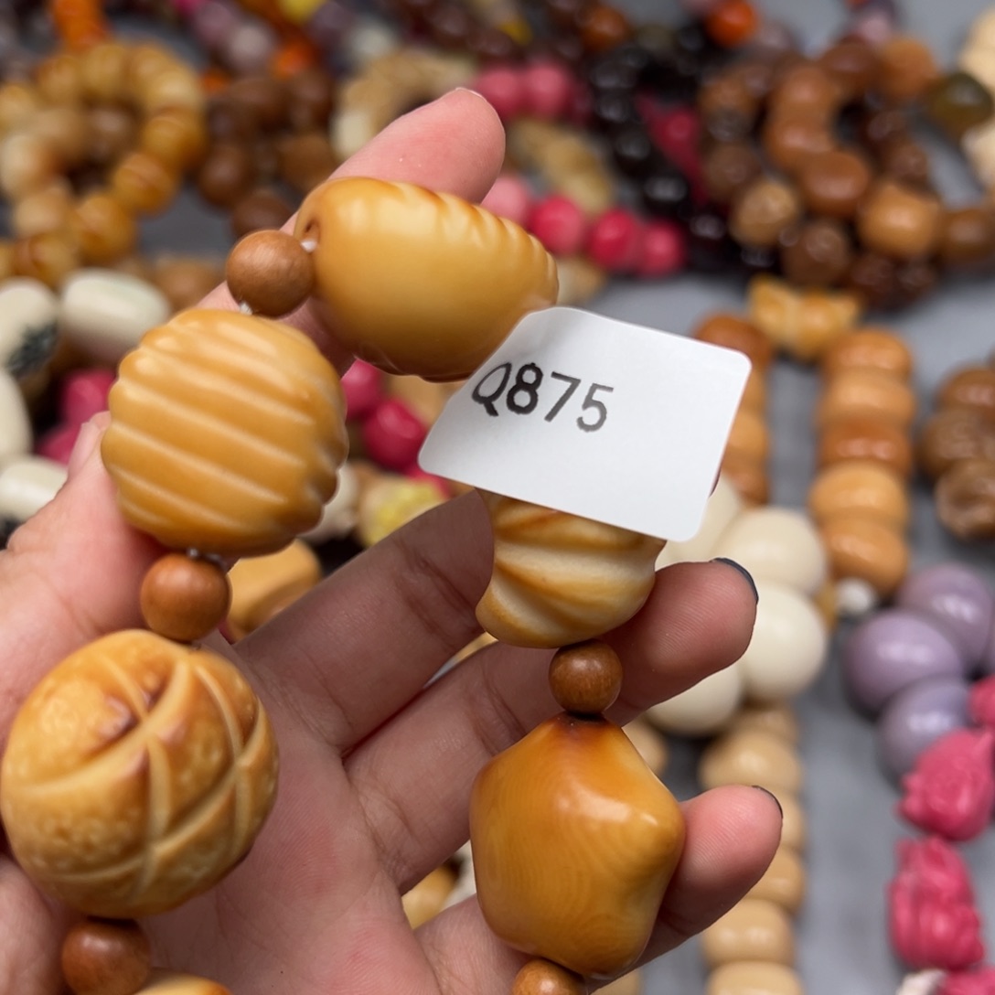 熹***版菩提根/象牙果吊坠Q875象牙果20-25瑕疵一串