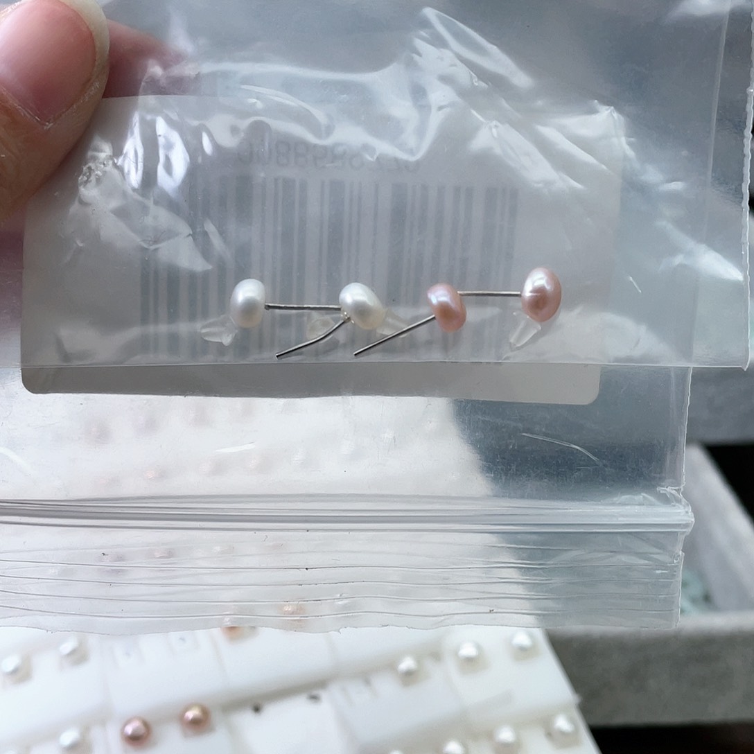 淡水珍珠耳饰未镶嵌宝**妈珍珠耳钉3