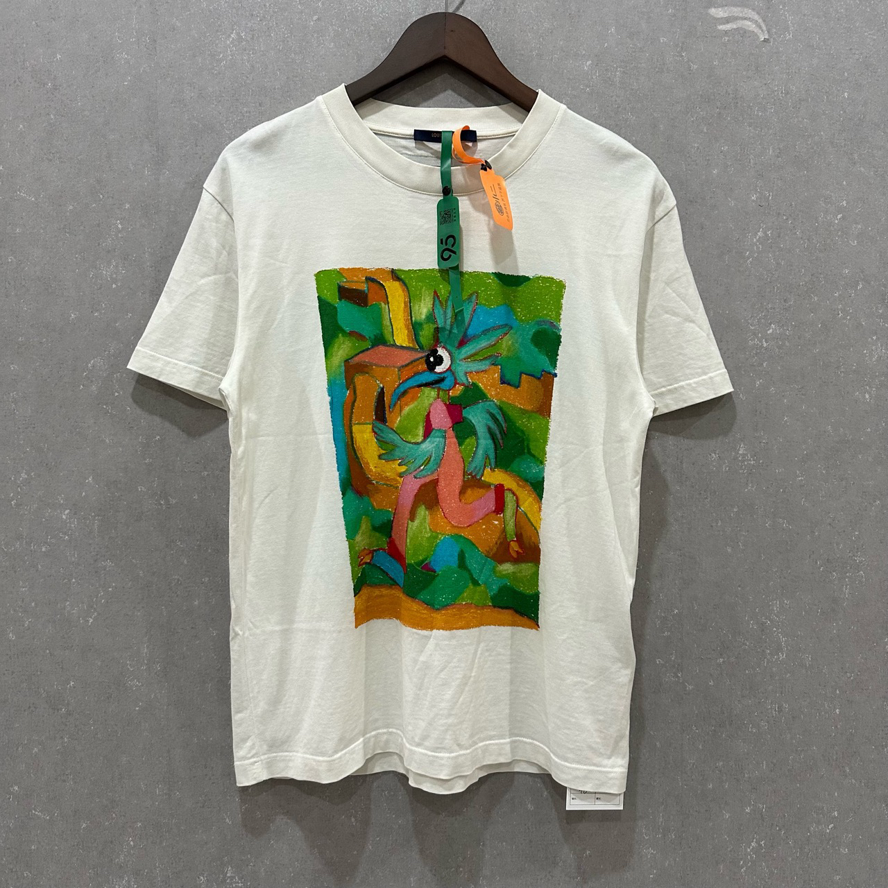 99新 LouisVuitton/路易威登 漫画涂鸦白色短袖S码004572