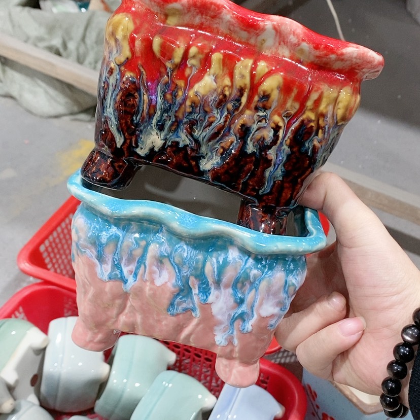 【闪购商品】陶瓷陶瓷花盆，多肉花盆