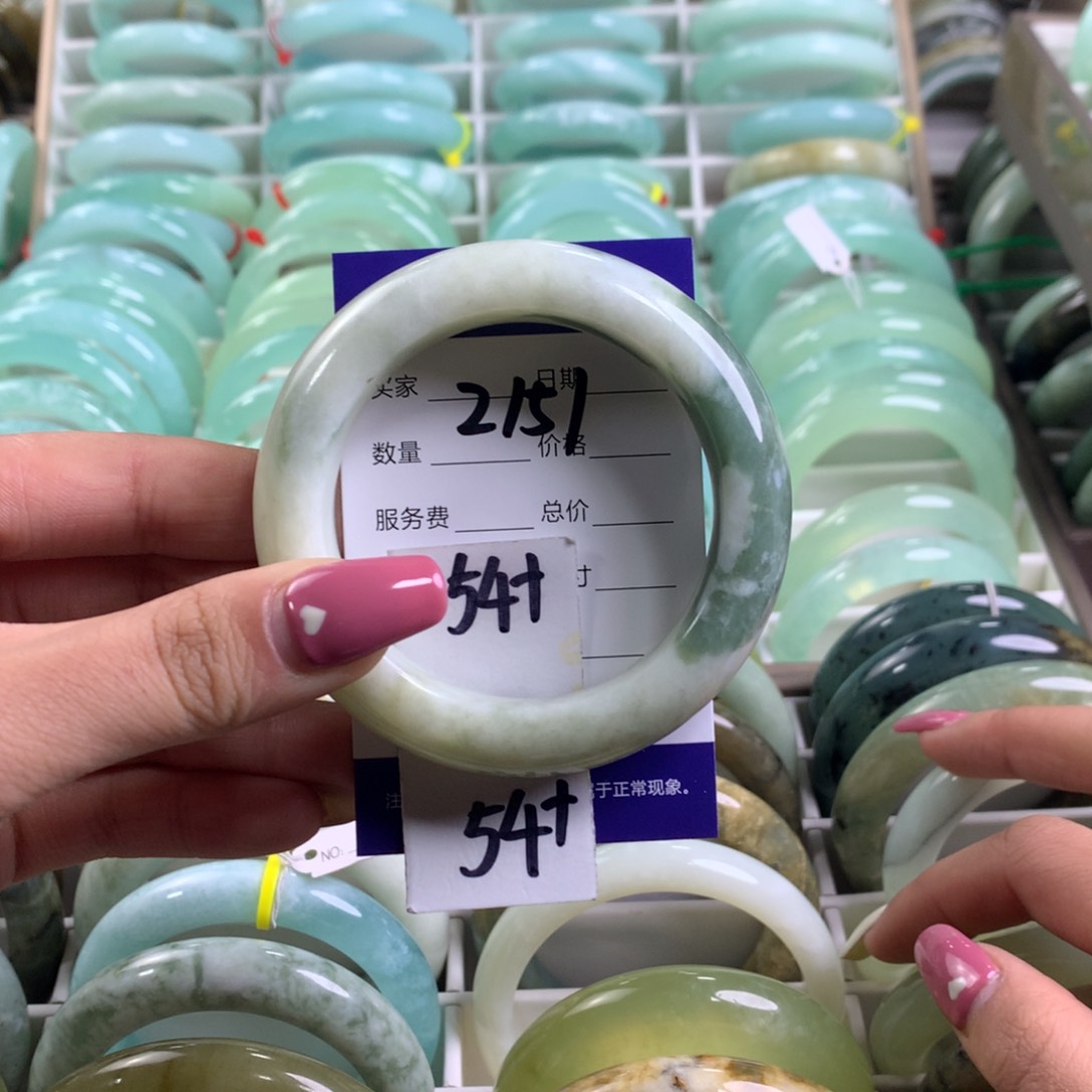 蛇纹石玉手镯未镶嵌2151