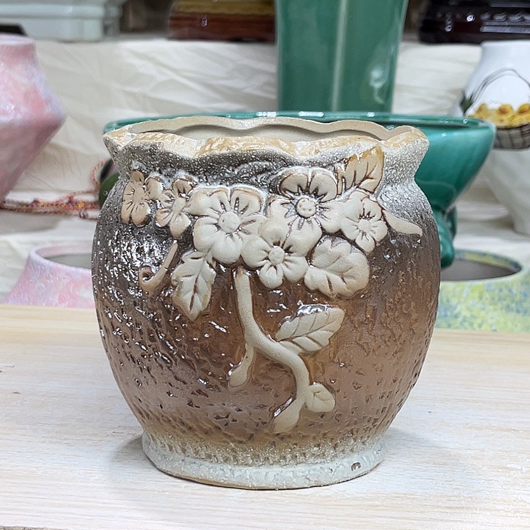 陶瓷绿植多肉微瑕花盆外口径：11*11