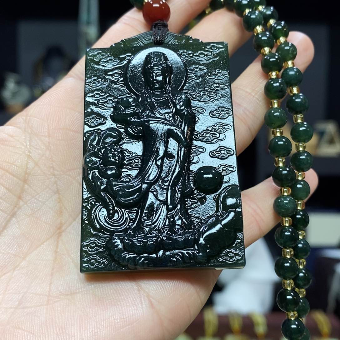 岫玉挂件手链未镶嵌