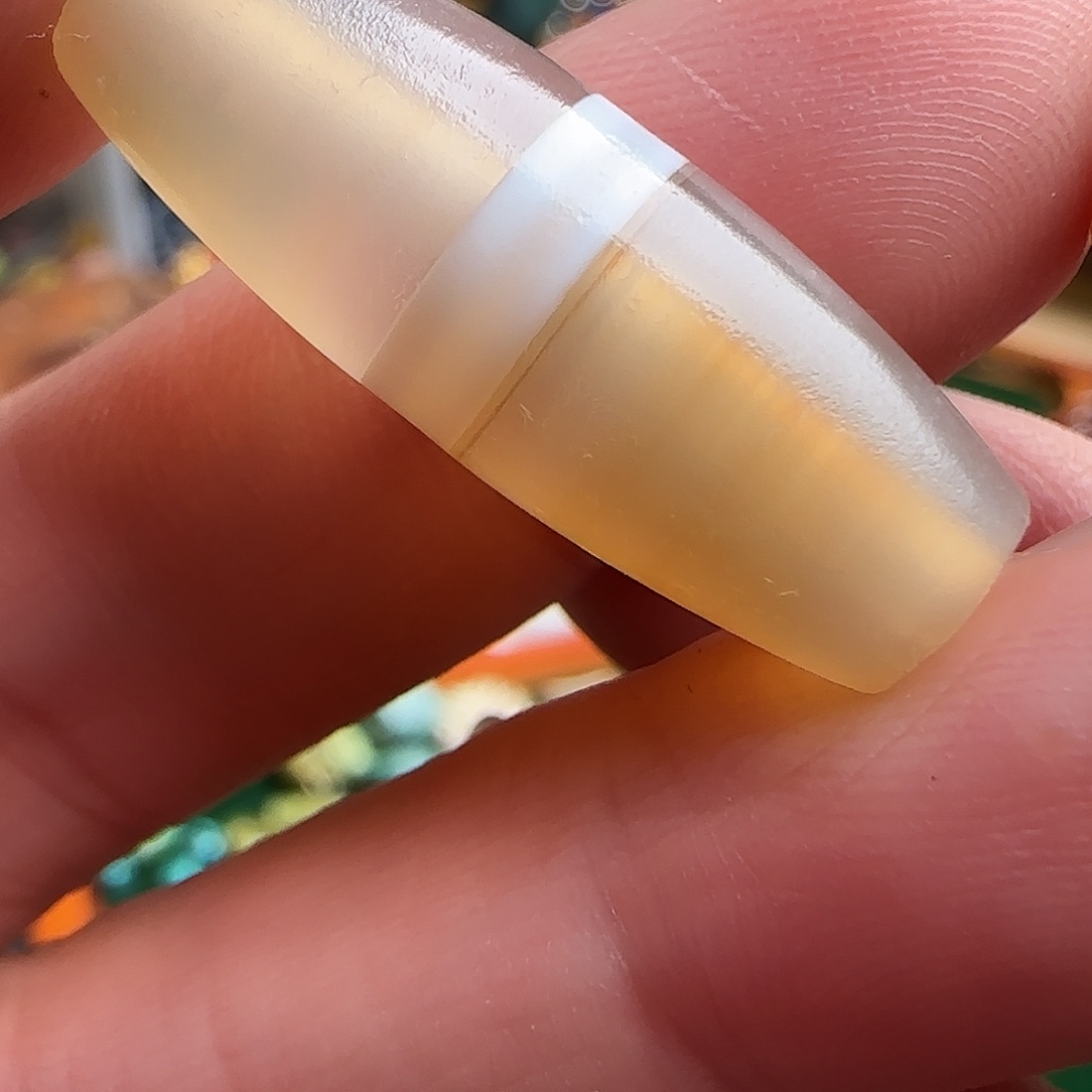 玛瑙/玉髓合金颈饰28x10一颗线珠 药师线