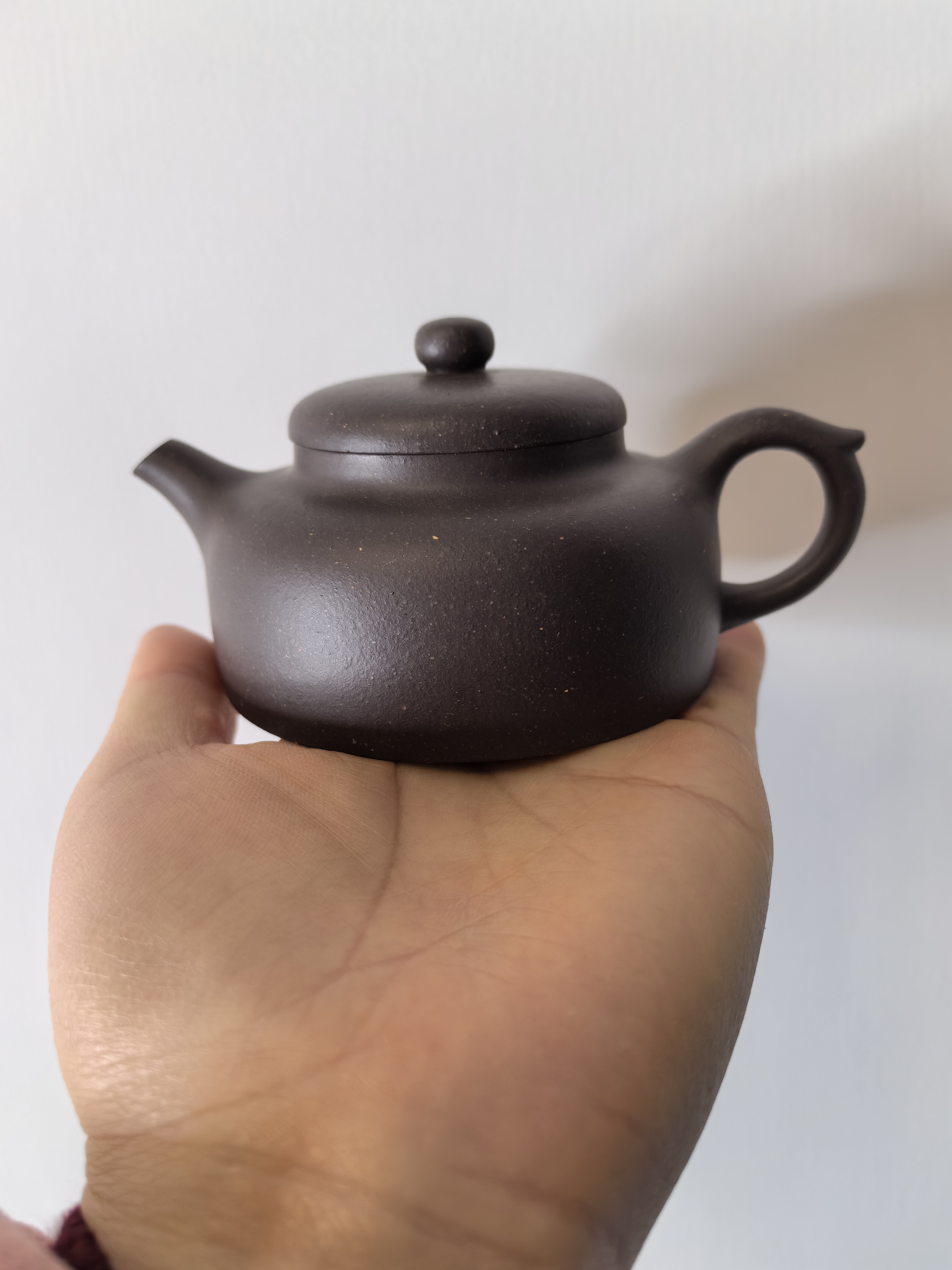 原矿紫泥小品壶半手