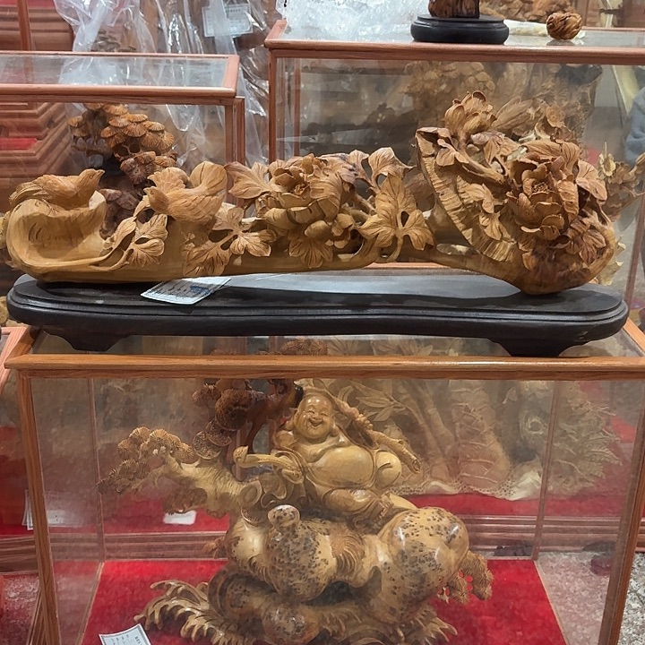 一***玉香榧木花开富贵 崖柏木