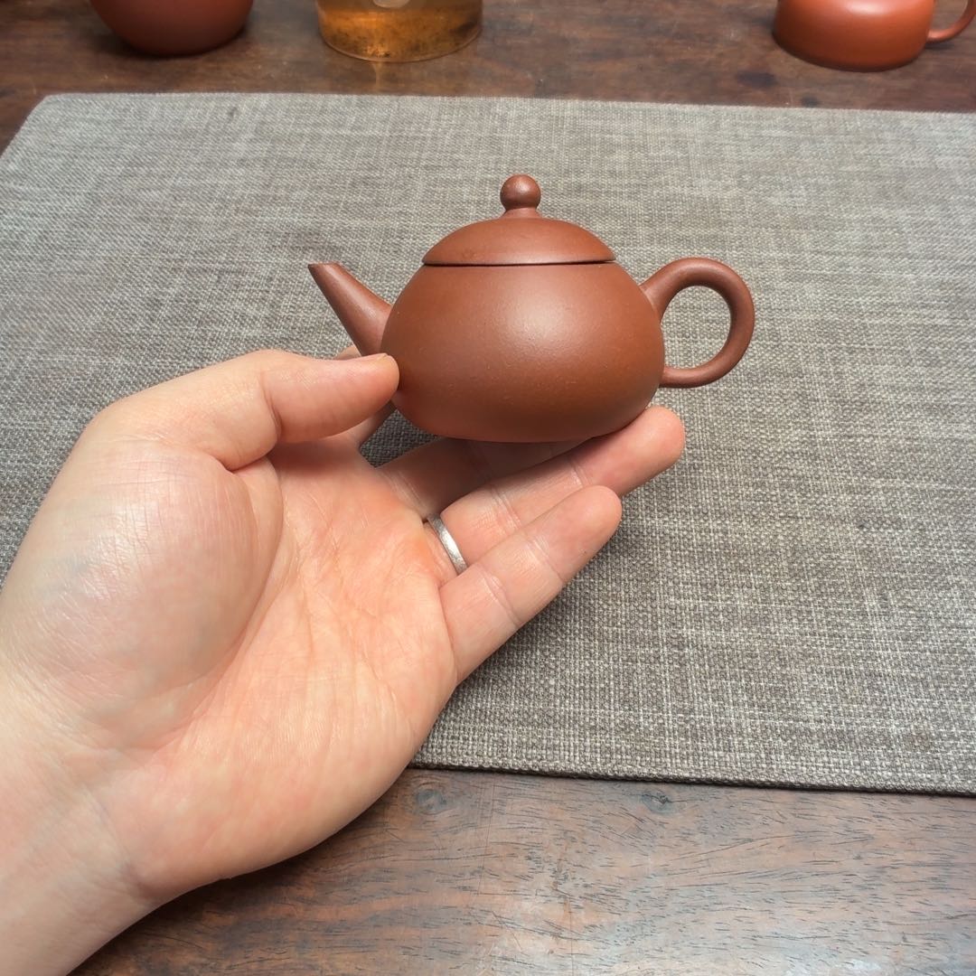 紫砂茶壶70年代 紫泥西施水平壶