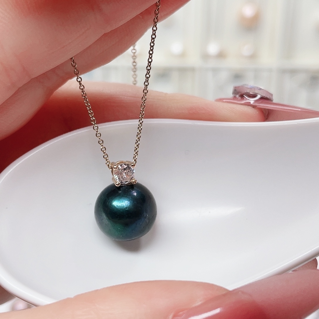 合金淡水珍珠吊坠(赠链)