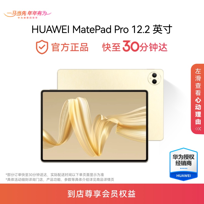 HUAWEI MatePad Pro 12.2英寸 OLED云晰柔光屏天生会画家用办公平板电脑