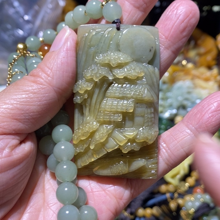 岫玉岫玉吊坠未镶嵌