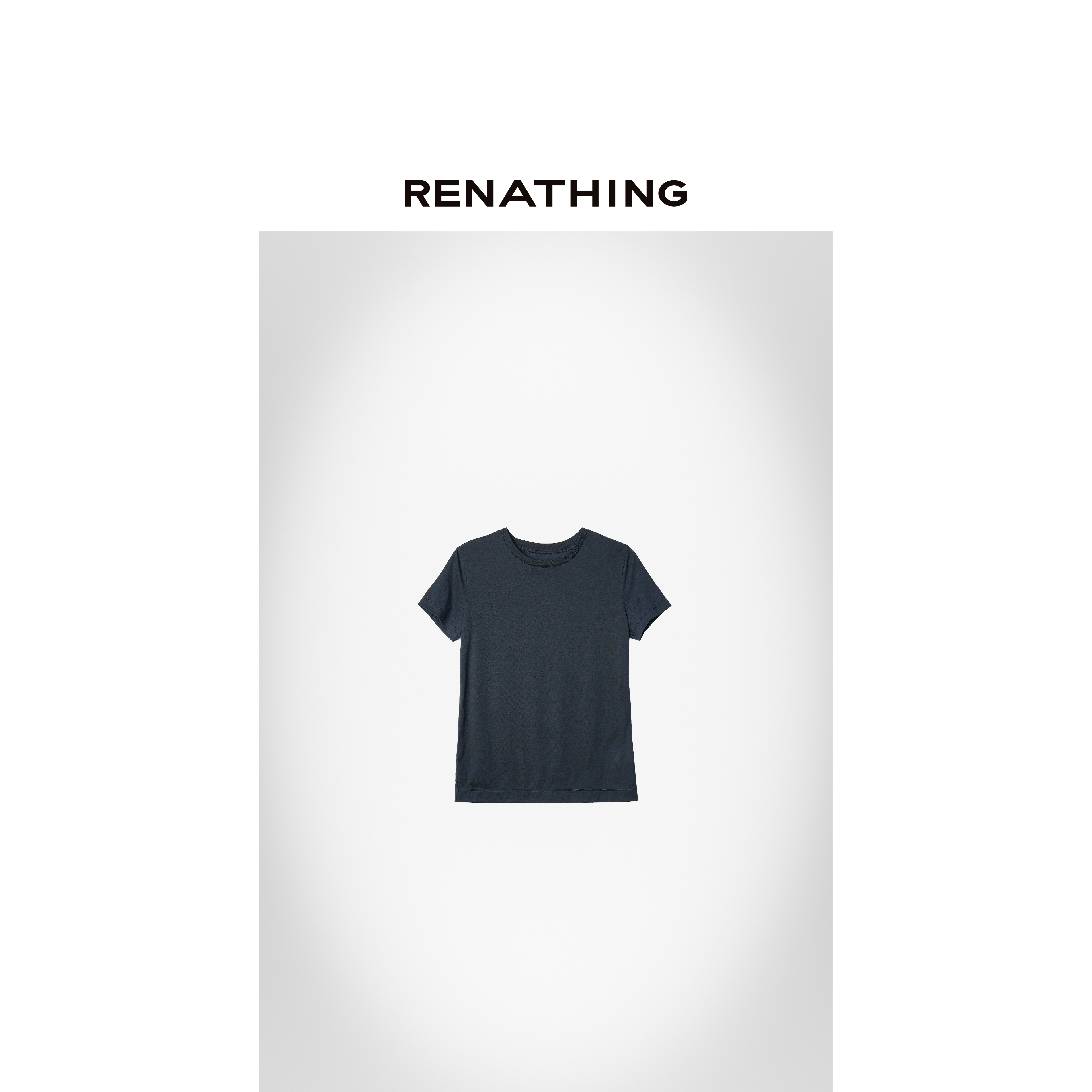 【RENATHING】棉质休闲圆领短袖T恤
