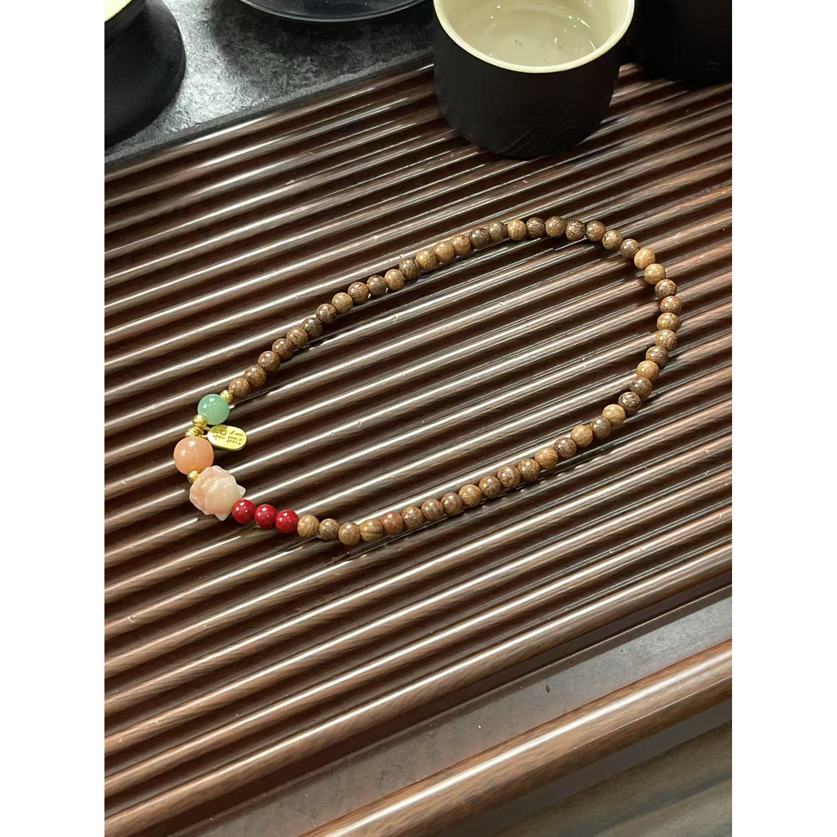 SC-495 黄花梨双圈手串-无礼盒