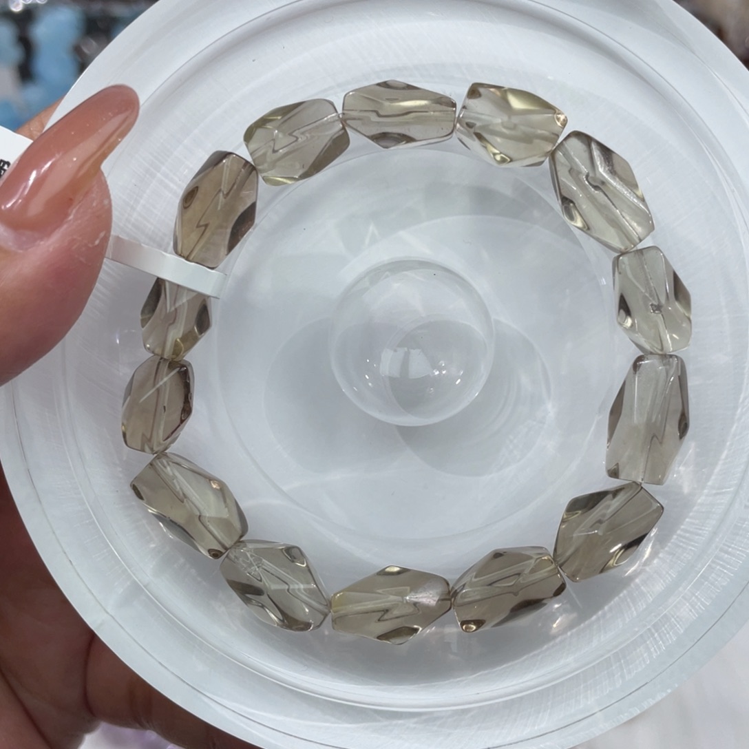 手串水晶未镶嵌001茶水晶随行9