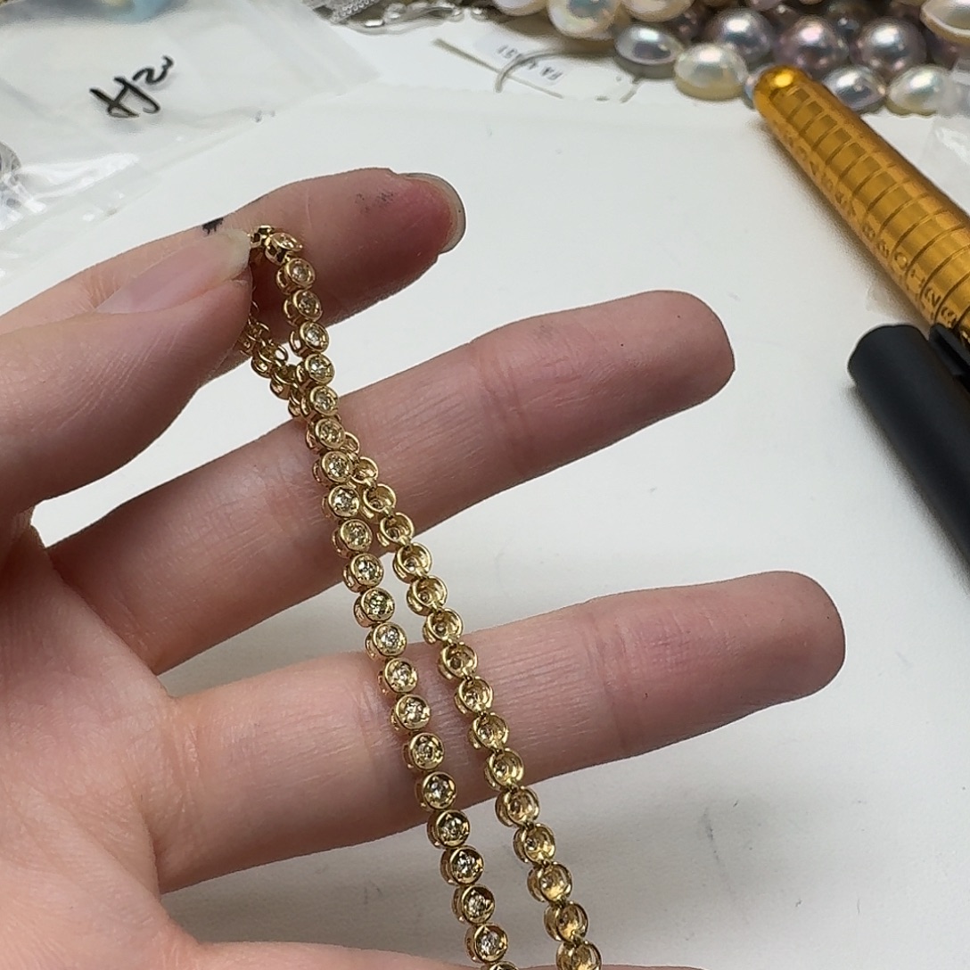 钻石未镶嵌手链成品