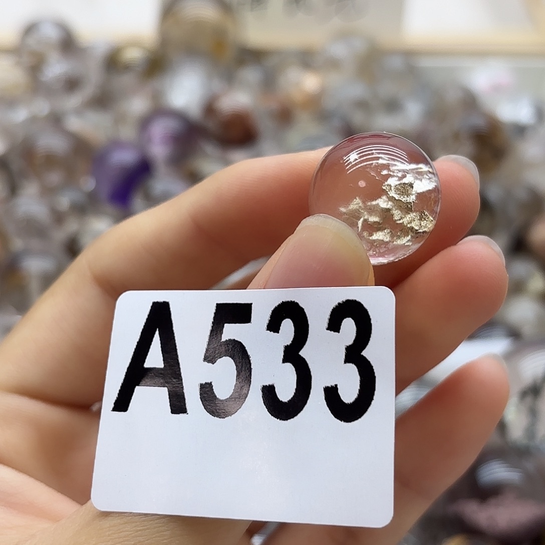 M***）珠宝半成品水晶未镶嵌533