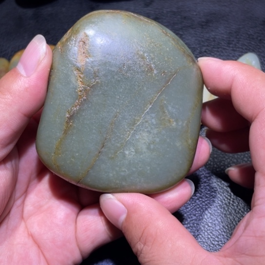 平***心颈饰未镶嵌和田玉