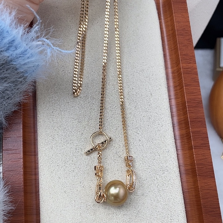 海水珍珠颈饰银S925镶嵌