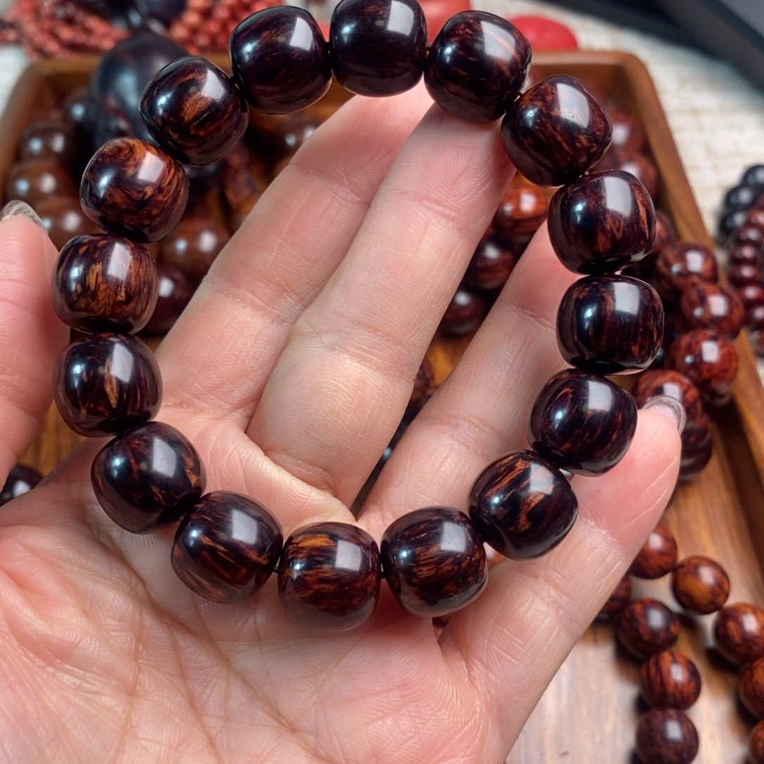 与***争木红降花梨公黑金火焰纹全品精挑1314