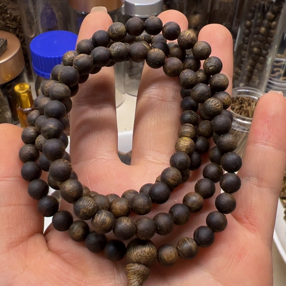 手串沉香ʚ*ɞ绿棋0.6，17+克