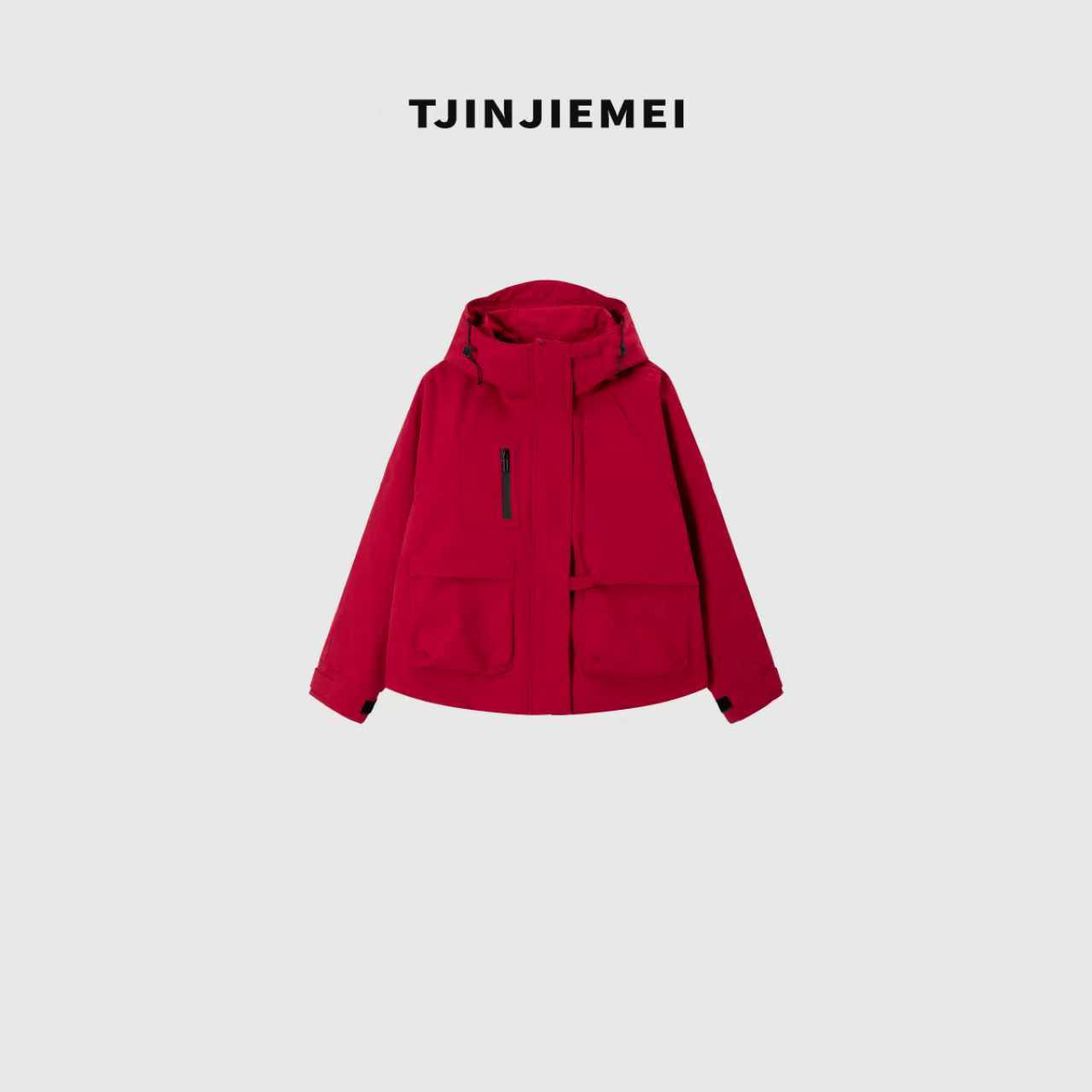 T井姐妹【旅途】新款设计感派克冲锋短款羽绒外套ERF2510-ER5503