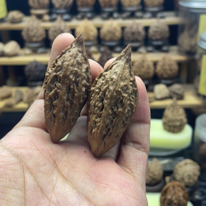 文玩核桃把件柳叶9