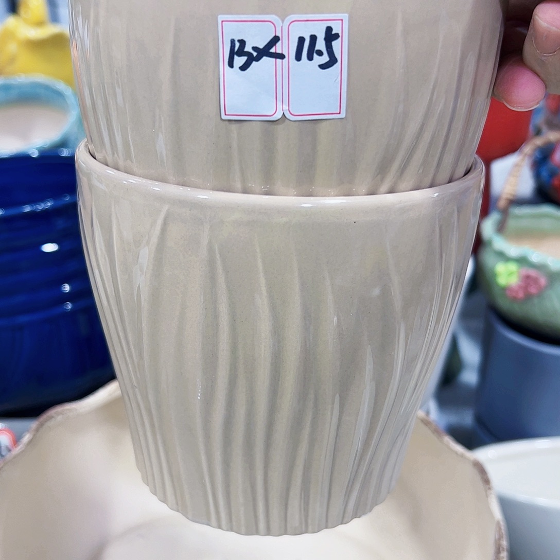 外贸尾单陶瓷花盆凑单10米包邮