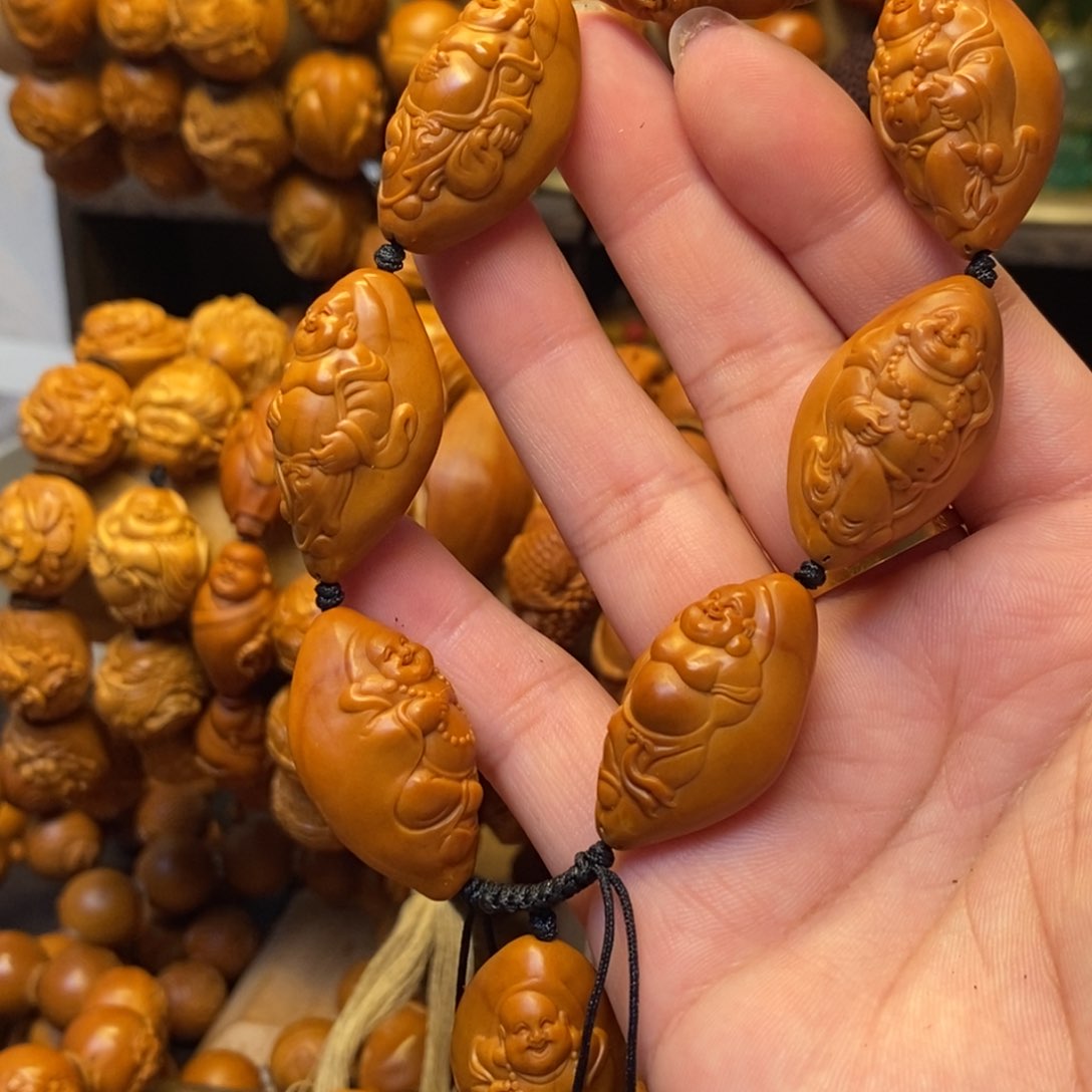 橄榄核手串/手链八宝弥勒