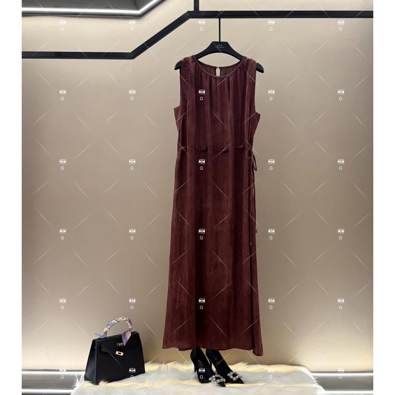 【秀秀】夏季新款复古时尚百搭印花无袖连衣裙 H-882