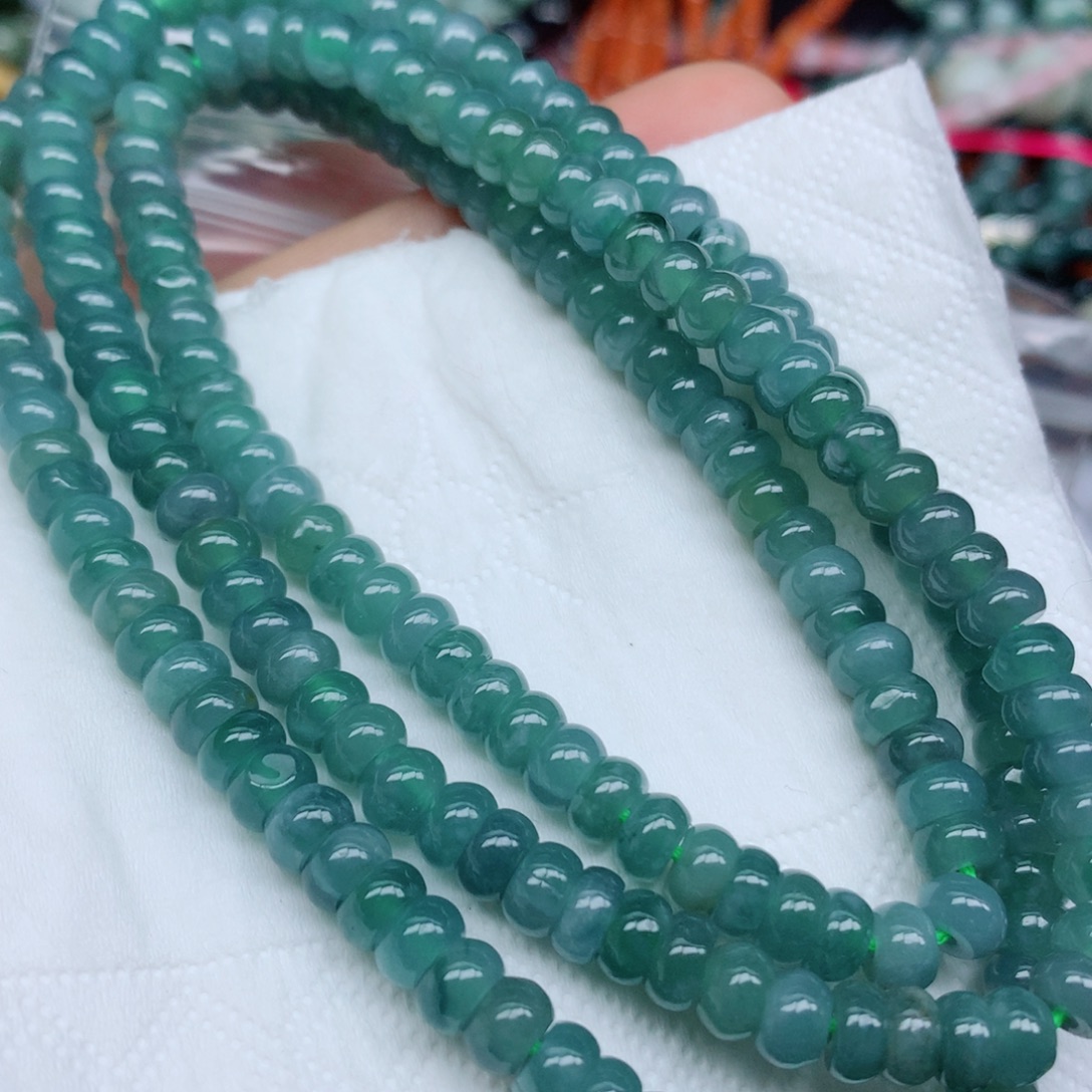 翡翠未镶嵌项链翡翠