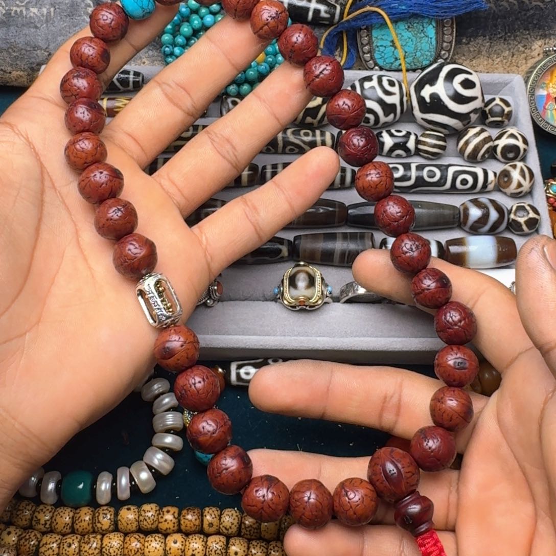 柏香籽/百香籽吊坠凤眼双圈