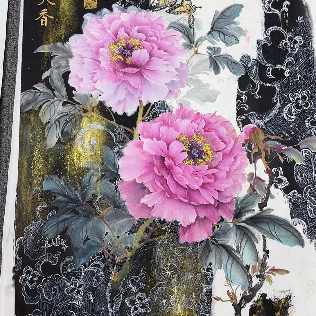 国画国画作品多次入选国内外