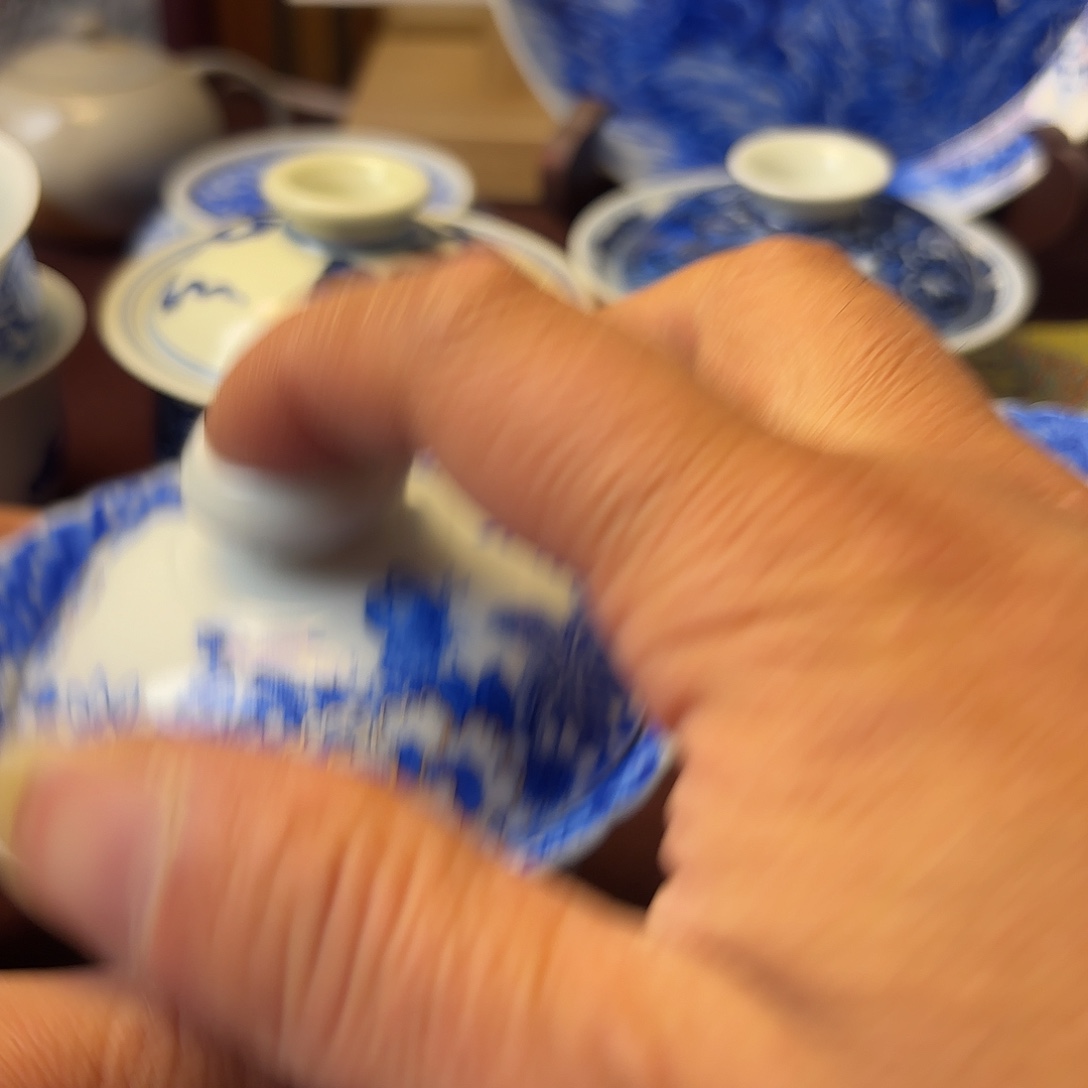 景德镇手工手绘万花盖琬