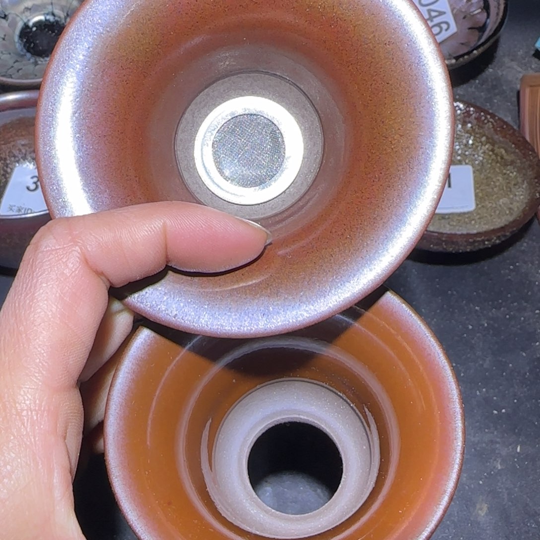 茶盏福建盏茶器瑕疵茶漏茶漏假