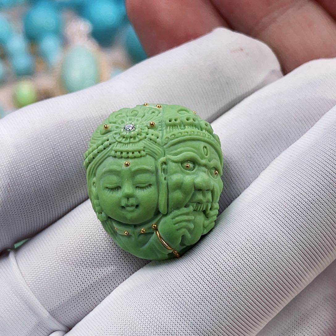 绿松石珠宝奇石未镶嵌