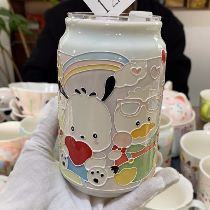 杯景德镇釉下彩手绘