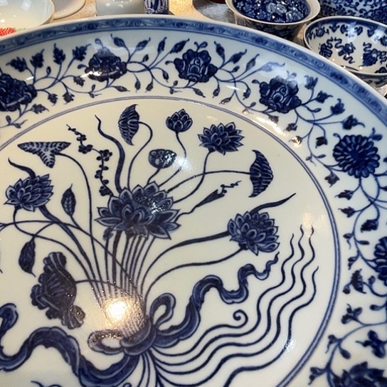 壶早**睡景德镇陶瓷手绘大盘