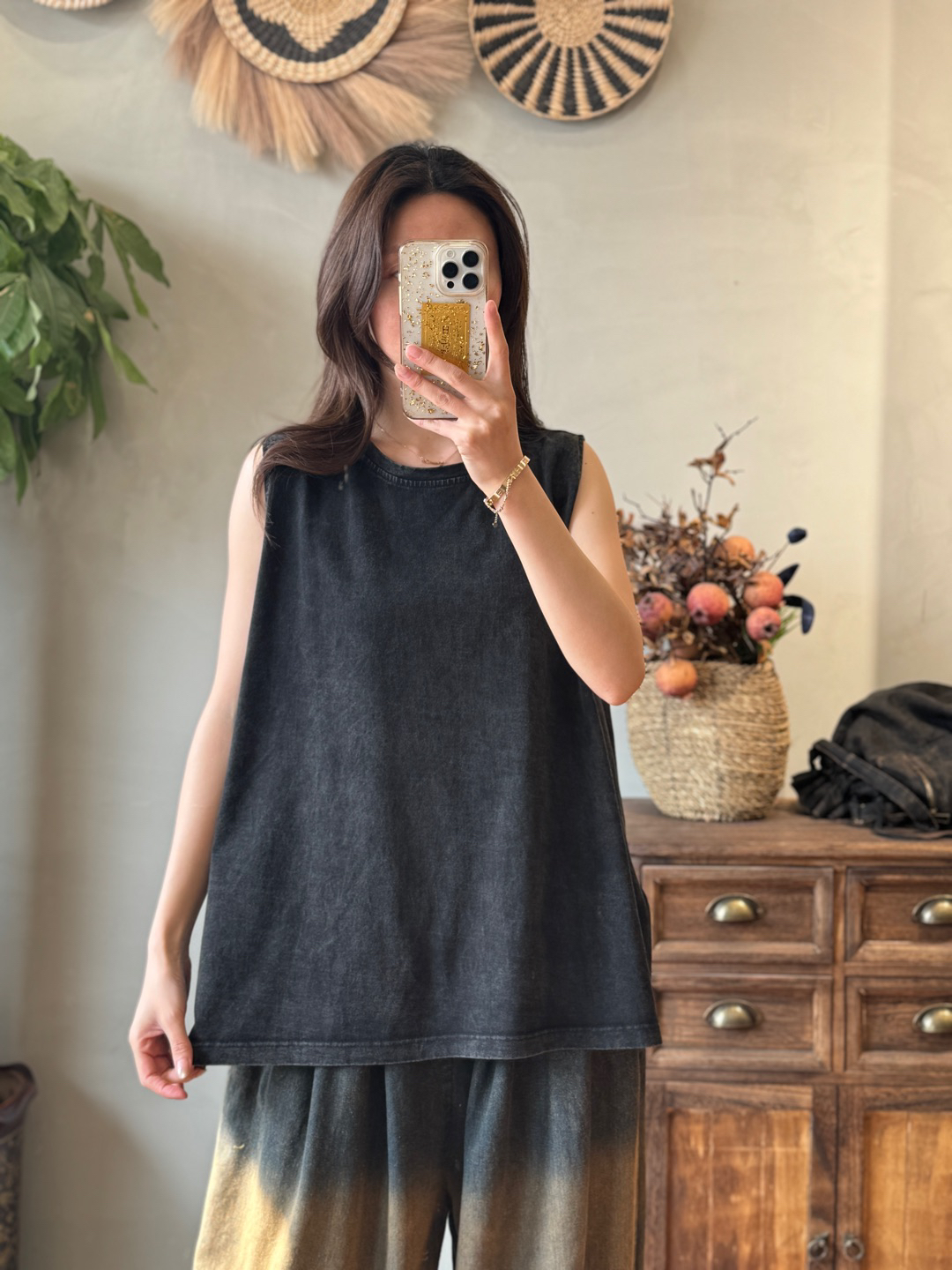 森帛～原创宽松炒色针织大背心2999（长度66！胸围140）百搭休闲