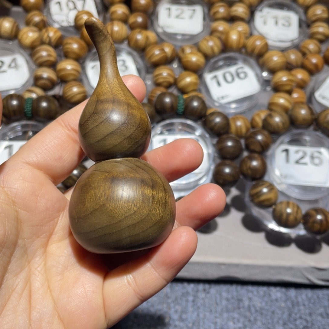 楠木（金丝楠）其他葫芦手把件