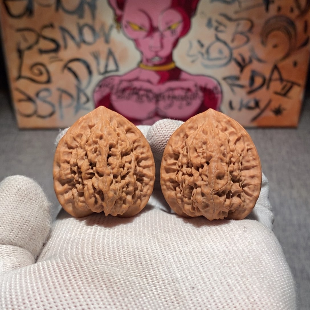 吊坠文玩核桃37关关公子帽