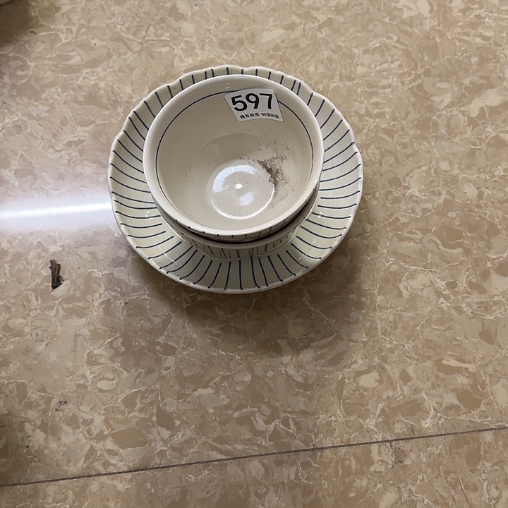 塑料陶瓷碗597三个条纹