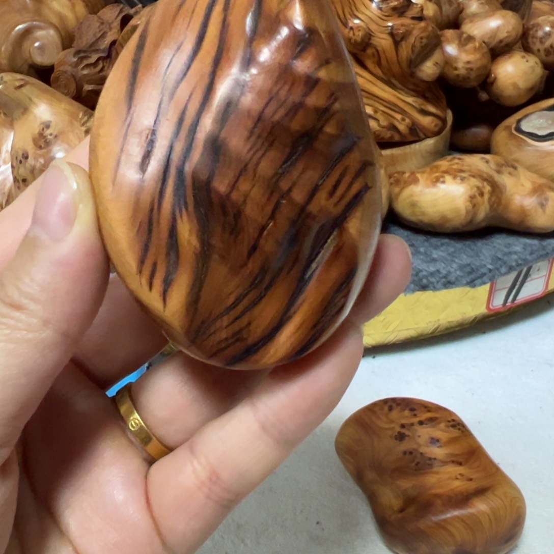 柏木抠**嘴随行摆件手把件