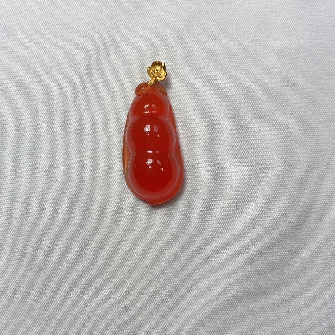 马***呀南红玛瑙未镶嵌豆子