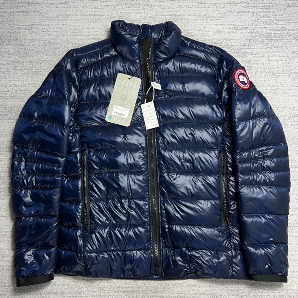 未使用 CANADA GOOSE 加拿大鹅 蔚洋蓝色Crofton轻量化羽绒服L/XL