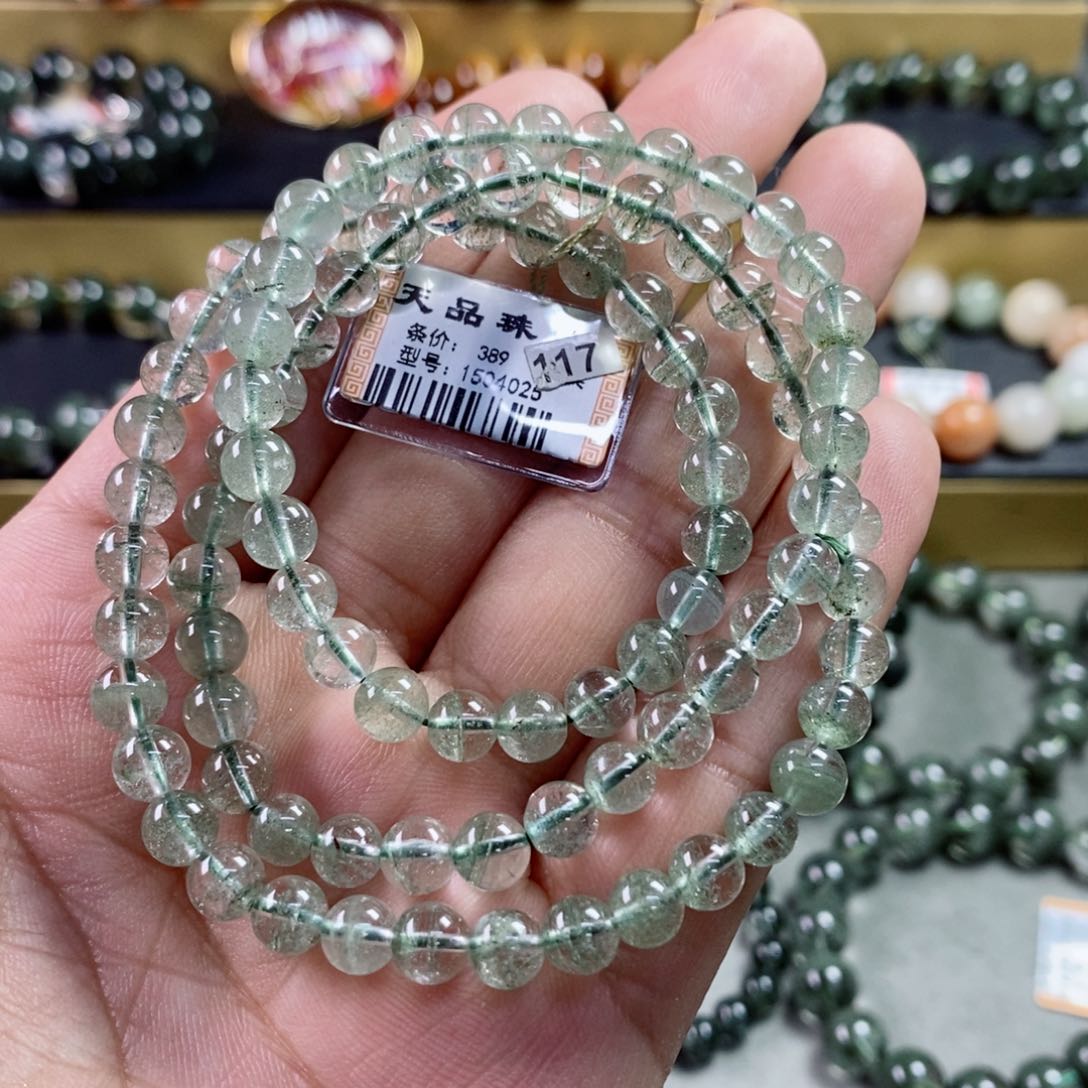 水晶手串未镶嵌绿幽灵1504025