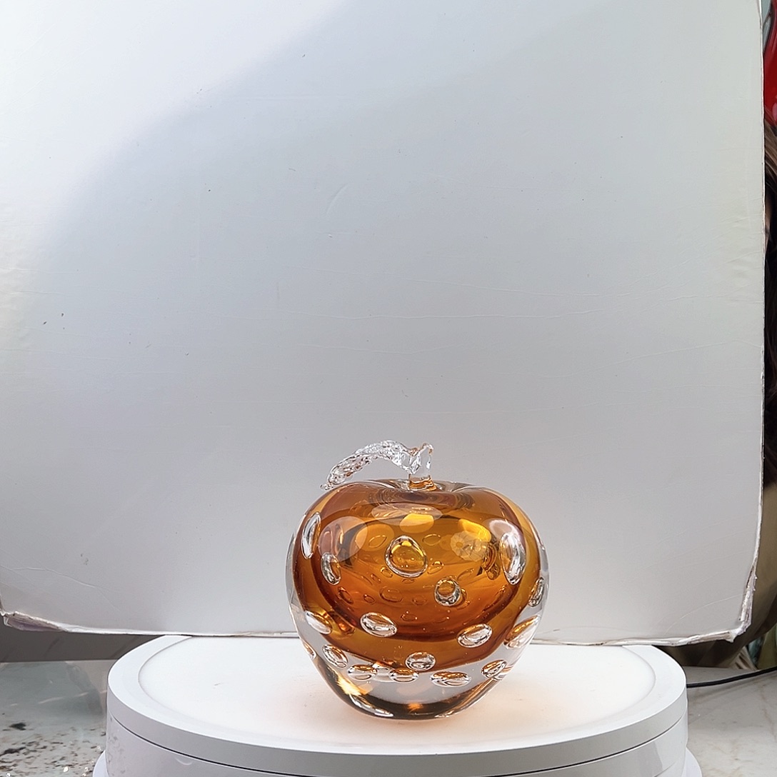 茶盏琉璃水晶苹果